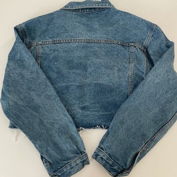 PacSun John Galt Indigo Wash Cropped Denim Jean Jacket - Picture 8 of 9